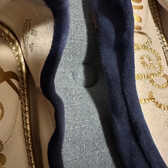 Sam Edelman Women's Felicia Navy Suede Flats - Picture 3 of 5